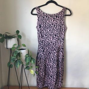 Nicole Miller Pink and Black Dress